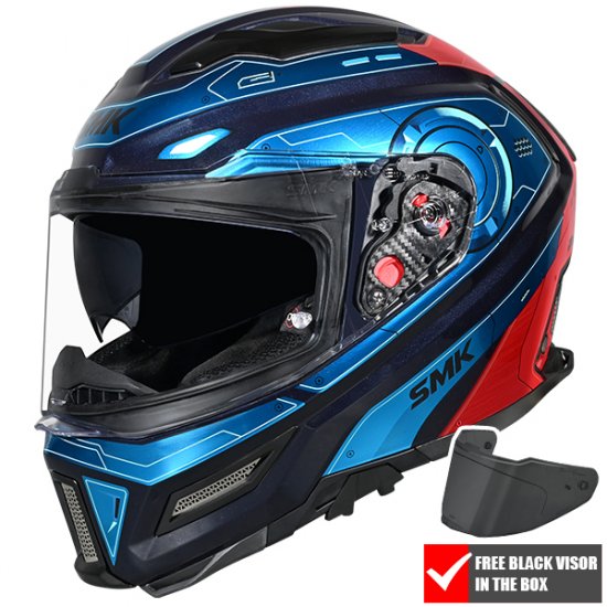 SMK Agnar Cyborg Motorcycle Helmet at JTS Biker Clothing